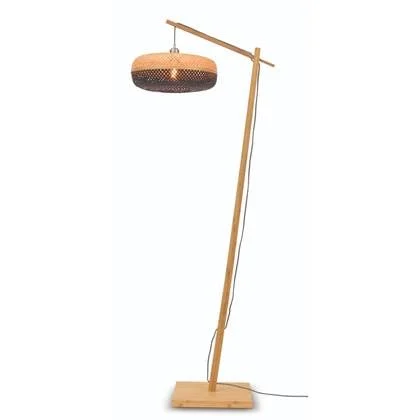 GOOD&MOJO Vloerlamp Palawan - Bamboe|Zwart - 68x40x176cm