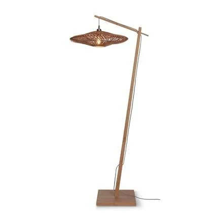 GOOD&MOJO Vloerlamp Zanzibar - Bamboe|Rotan - 73x55x176cm