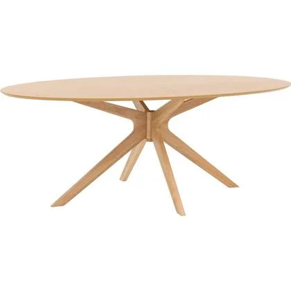 Goossens Basic Eettafel Sanoa, Ovaal 200 x 110 cm