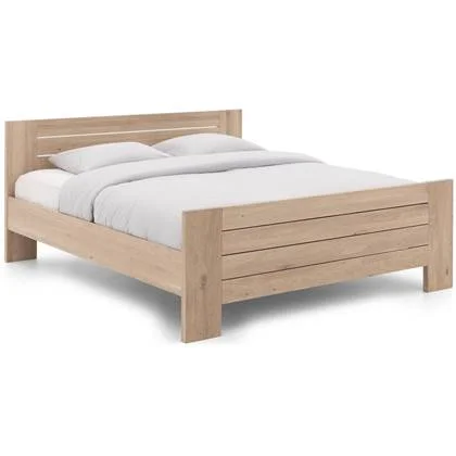 Goossens Bedframe Aberson, 160 x 210 cm met hoog voetbord