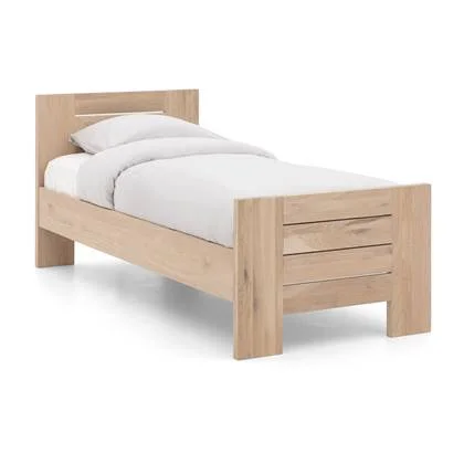 Goossens Bedframe Aberson, 90 x 200 cm met hoog voetbord