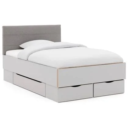 Goossens Bedframe Ita, 120 x 200 cm met 3 bedlades