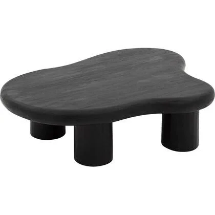 Goossens Salontafel Savi in Mango zwart gelakt