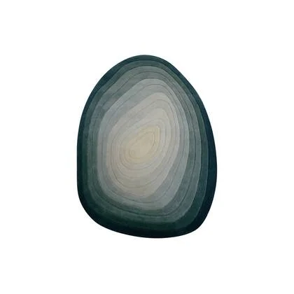 Goossens Vloerkleed Pebbel in Ombre blue (pebble)