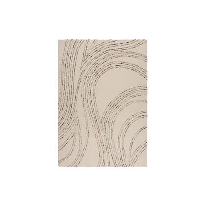 Goossens Vloerkleed Swirl in Naturel, bruin (swirl)