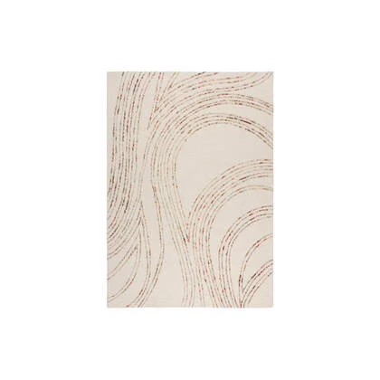Goossens Vloerkleed Swirl in Naturel, orange (swirl)