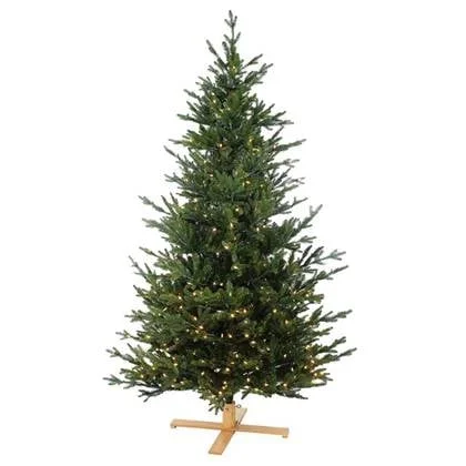 Göteborg verlichte kunstkerstboom - 183 cm - Donkergroen - Ø114 cm -