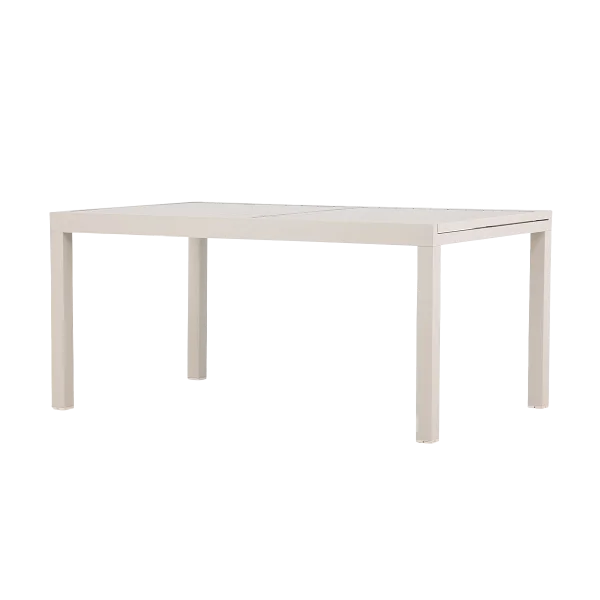 Grace aluminium uitschuifbare tuintafel beige tot 160 tot 240 x 100 cm