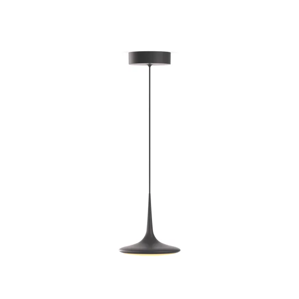 Grau Falling Leaf hanglamp - TobiasGrauBlackBlack - Up Round 16