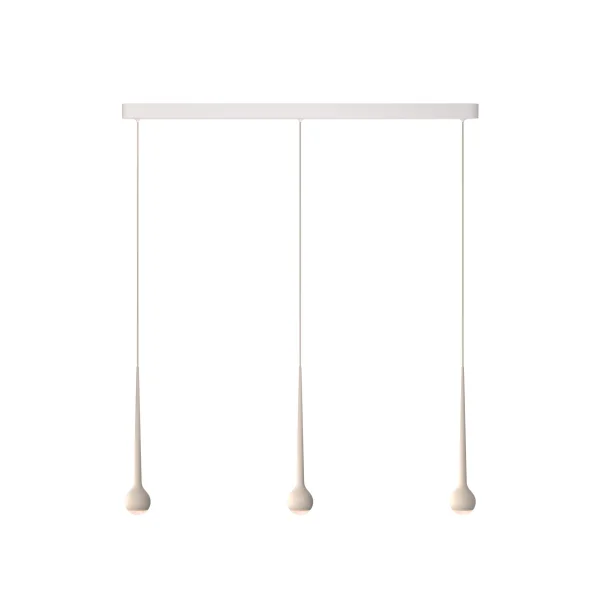 Grau Falling Trace Trio Hanglamp 2. Generation - sand white
