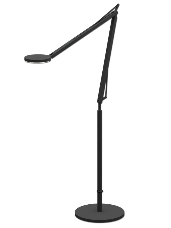 Grau John 2 Vloerlamp - zwart - 2700 K