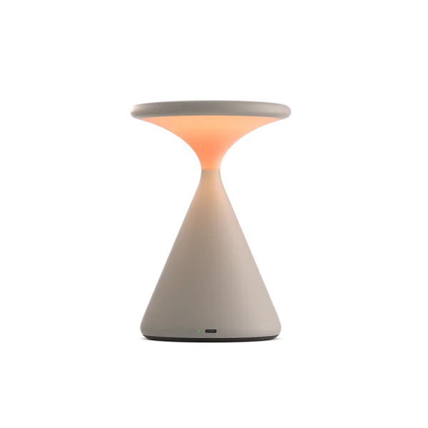 Grau Salt draagbare tafellamp - sand white