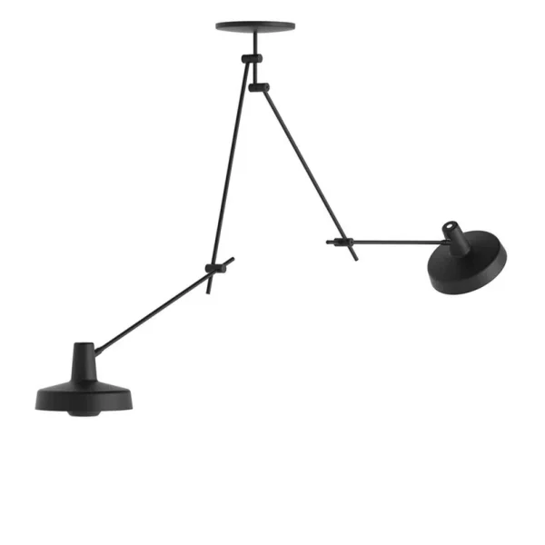 GRUPA - Arigato Plafondlamp Double Long Zwart