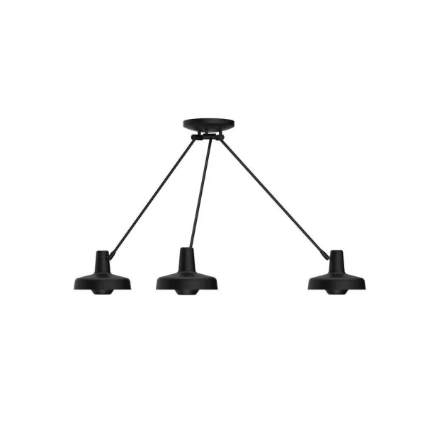 Grupa Products - Arigato Palace Triple Plafondlamp Black Grupa