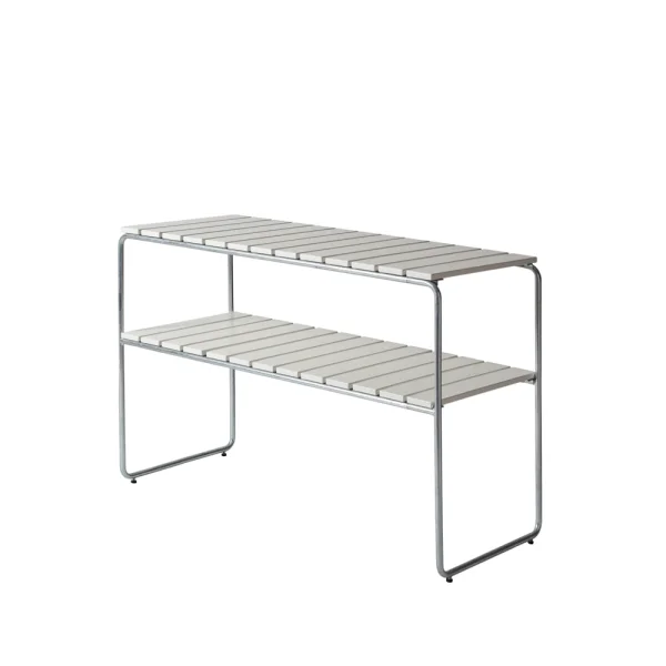 Grythyttan Stålmöbler Grythyttan bijzettafel Wit gelakte eiken-verzinkt frame