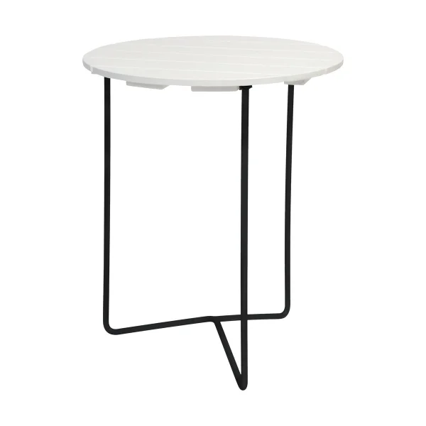 Grythyttan Stålmöbler Table 6B tafel Ø60 cm Geoliede eik-zwart