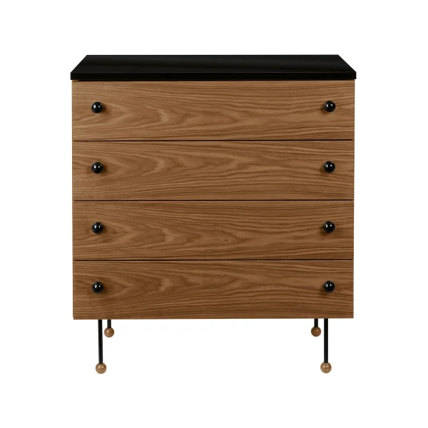 GUBI 62 Dresser ladekast american walnut, 4 lades