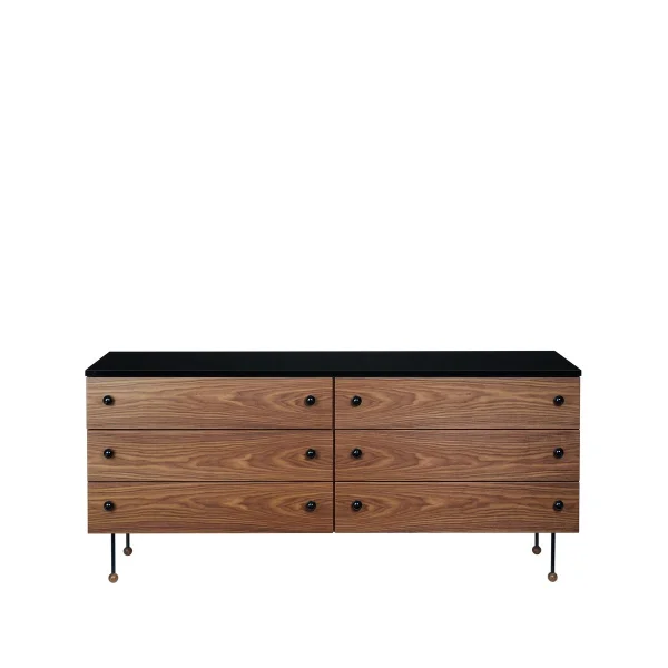 GUBI 62 Dresser ladekast american walnut, 6 lades