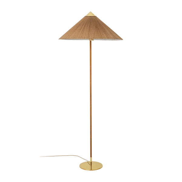 GUBI 9602 vloerlamp Bamboe-messing