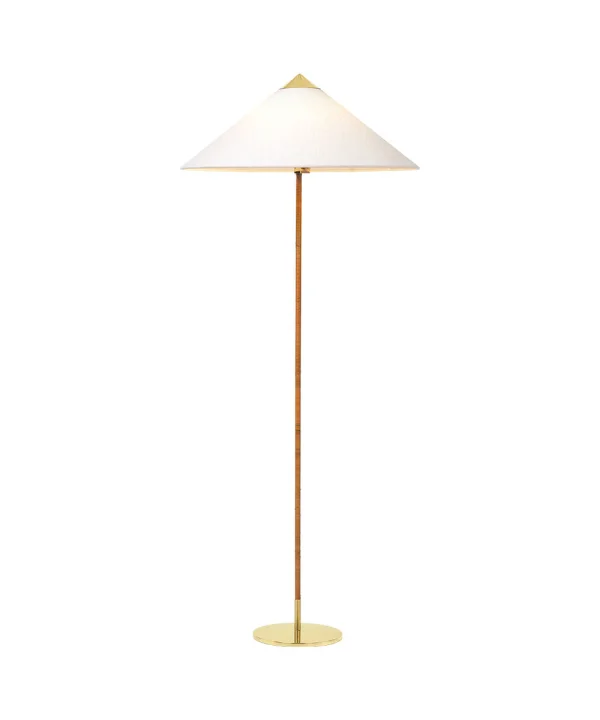 GUBI - 9602 Vloerlamp Brass/Canvas