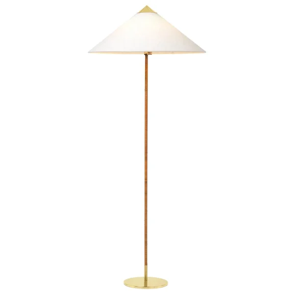 GUBI 9602 vloerlamp Messing-canvas