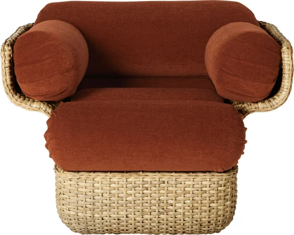 Gubi Basket Lounge chair - Belsuede Special Fr, Dedar 133