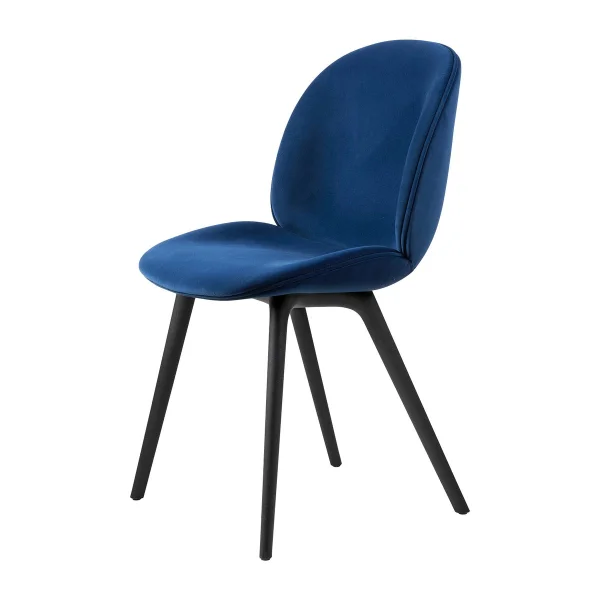 GUBI Beetle dining chair fully upholstered-plastic base Sunday 003-black