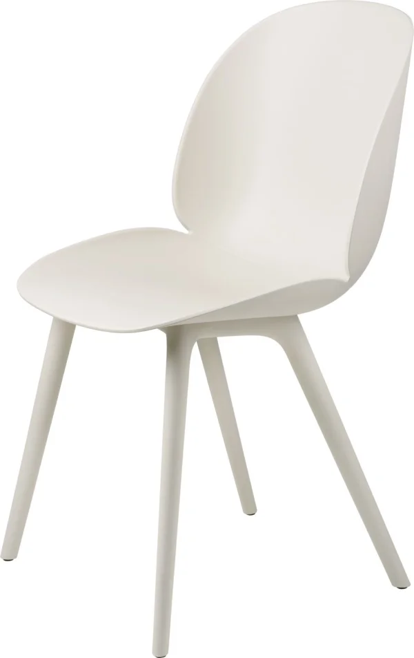 Gubi Beetle Dining Chair Pure Plastic Edition - alabaster white