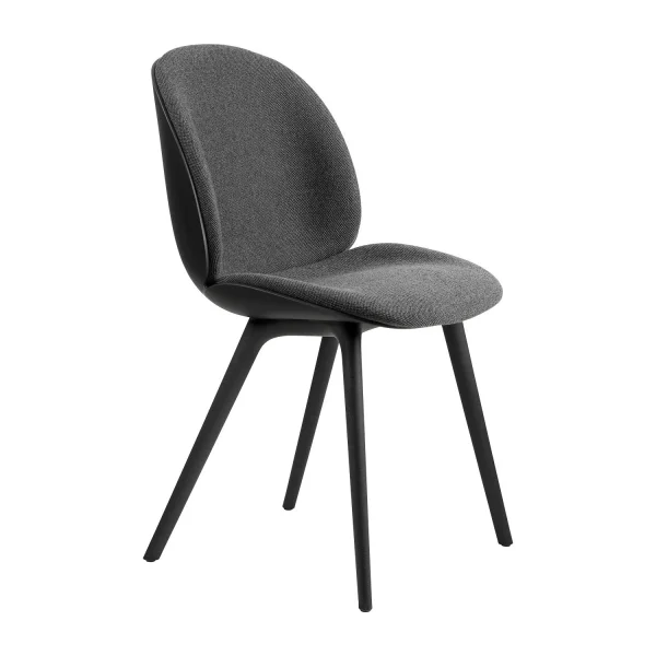 Gubi Beetle Dining Chair Stoelbekleding vooraan Plastic Base - Hallingdal 65 Kvadrat 173