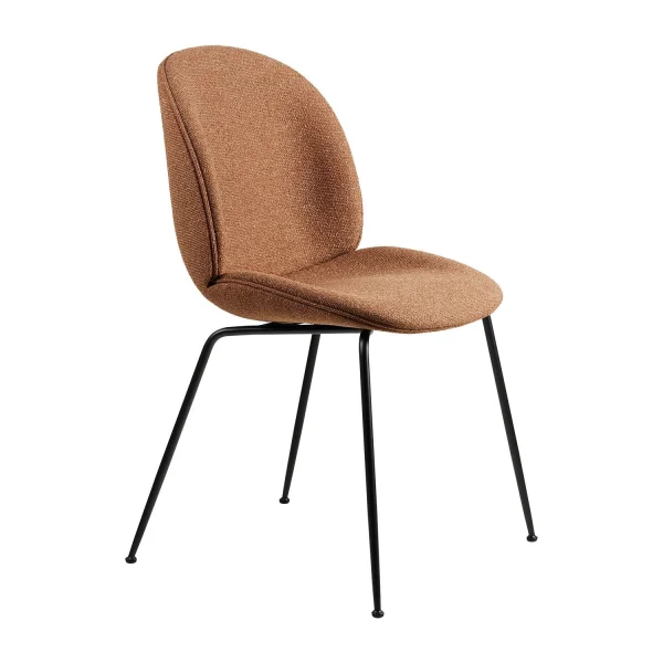 Gubi Beetle Dining Chair volledig bekleed Conic Base - Around bouclé Dedar 032