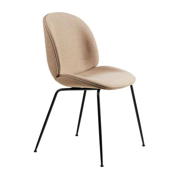 Gubi Beetle Dining Chair volledig bekleed Conic Base - Remix 3 Kvadrat 233