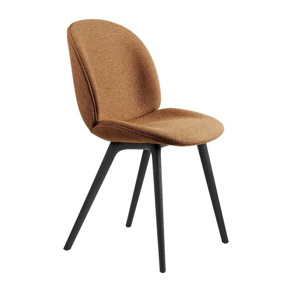 Gubi Beetle Dining Chair volledig bekleed Plastic Base - Around bouclé Dedar 032