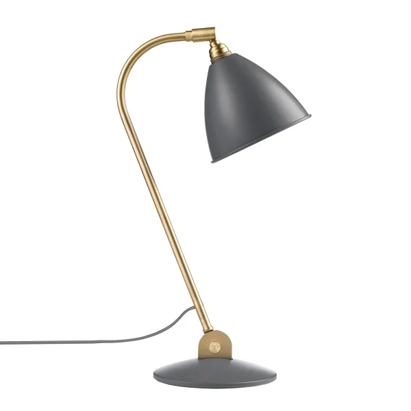 GUBI Bestlite BL2 tafellamp gebroken lamp grå-messing