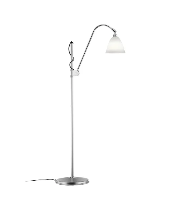 GUBI - Bestlite Bl3 VloerLamp Ø16 Chroom/Porselein