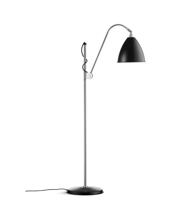 GUBI - Bestlite Bl3 VloerLamp Ø21 Chroom/Zwart