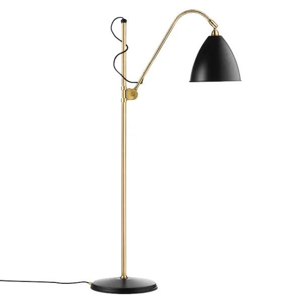 GUBI Bestlite BL3M vloerlamp houtskool zwart-messing