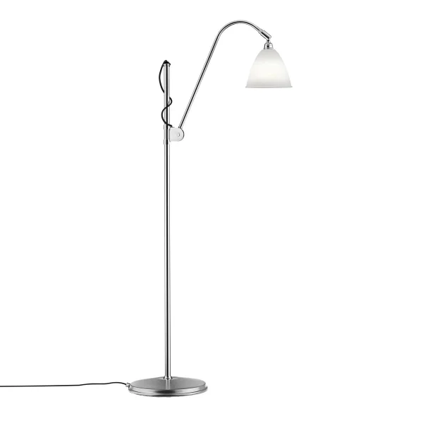 GUBI Bestlite BL3S vloerlamp beenderporselein-chroom