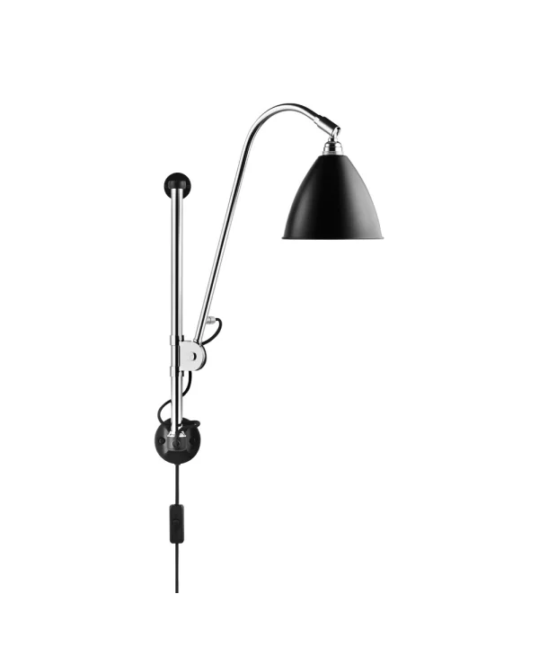 GUBI - Bestlite Bl5 Wandlamp Ø16 Chroom Zwart