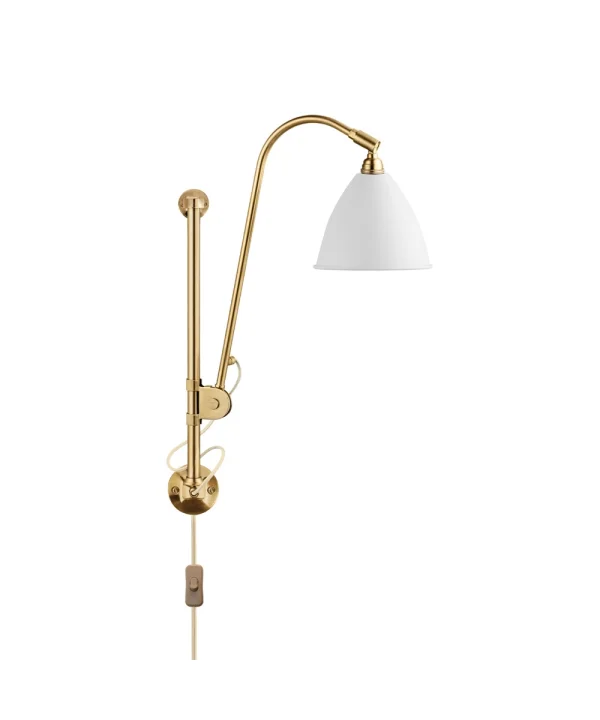 GUBI - Bestlite Bl5 Wandlamp Ø16 Geelkoper/Matte Wit