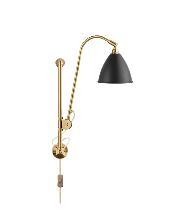 GUBI - Bestlite Bl5 Wandlamp Ø16 Geelkoper/Zwart