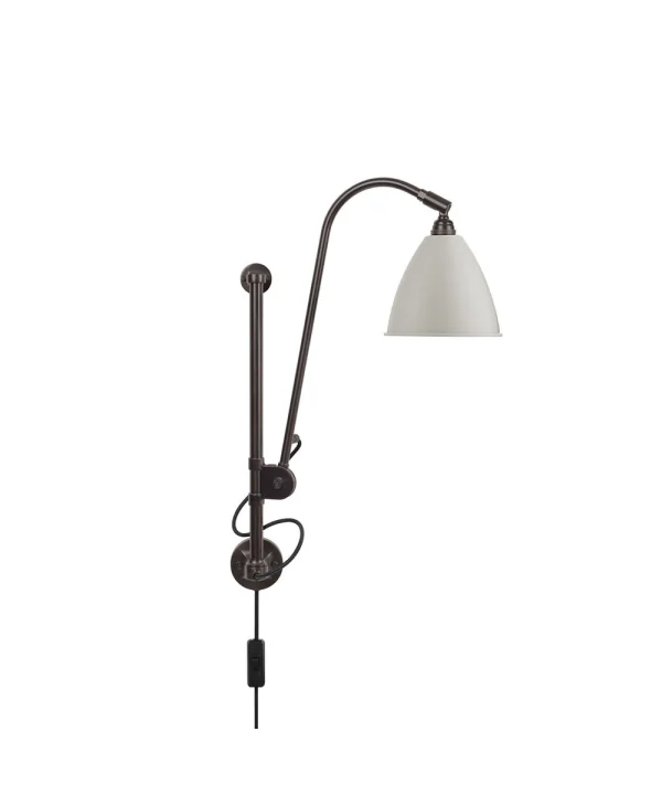 GUBI - Bestlite BL5 Wandlamp Ø16 Zwart Geelkoper/Klassisk Wit