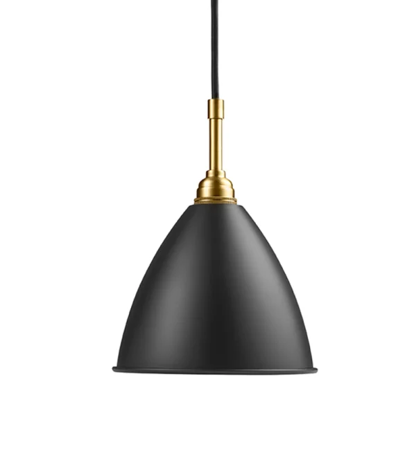 Gubi BL9 S hanglamp - Koolzwart/ messing