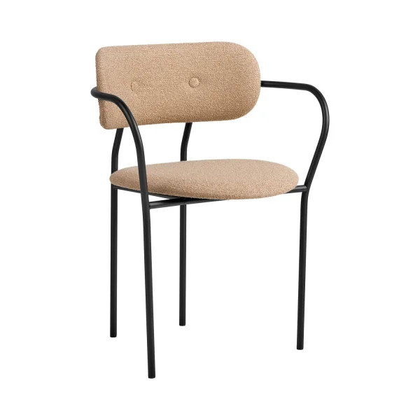 Gubi Coco Dining Armchair volledig bekleed - Around Bouclé Dedar 004