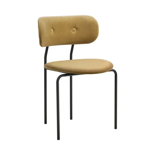 Gubi Coco Dining Chair - Velvet Gubi 294 grey green