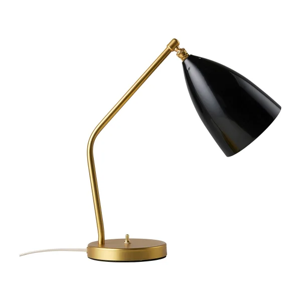 GUBI Gräshoppa tafellamp glanzend Black-brass