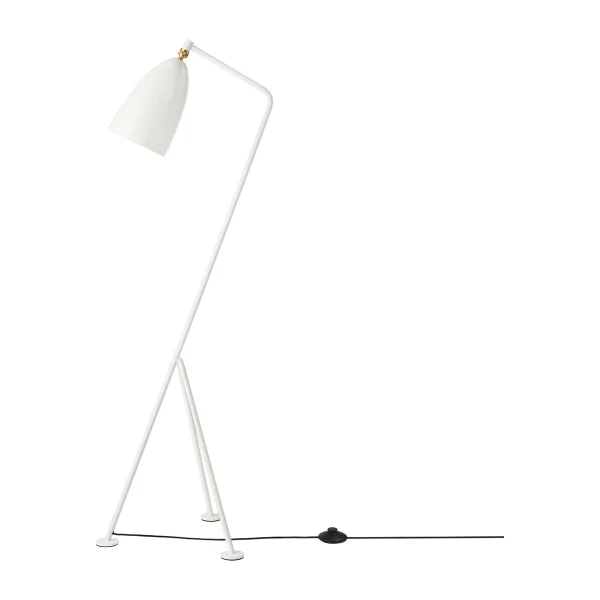 GUBI Gräshoppa vloerlamp glanzend Alabaster white