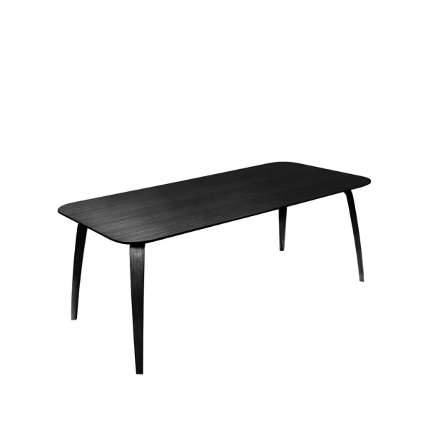 GUBI Gubi rechthoekige eettafel black stained ash