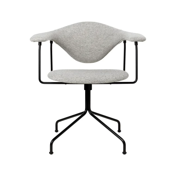 Gubi Masculo Meeting Chair - Kvadrat Hallingdal 116 - lichtgrijs