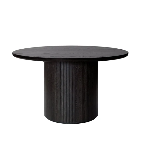 GUBI Moon eettafel rond oak brown/black stained, ø150 cm