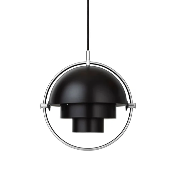 GUBI Multi-Lite plafondlamp small Chroom-zwart